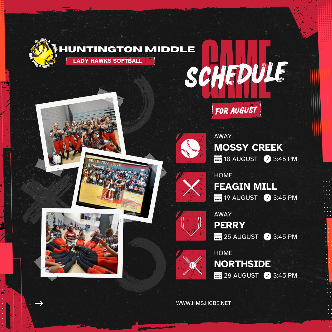 August softball schedule 2025