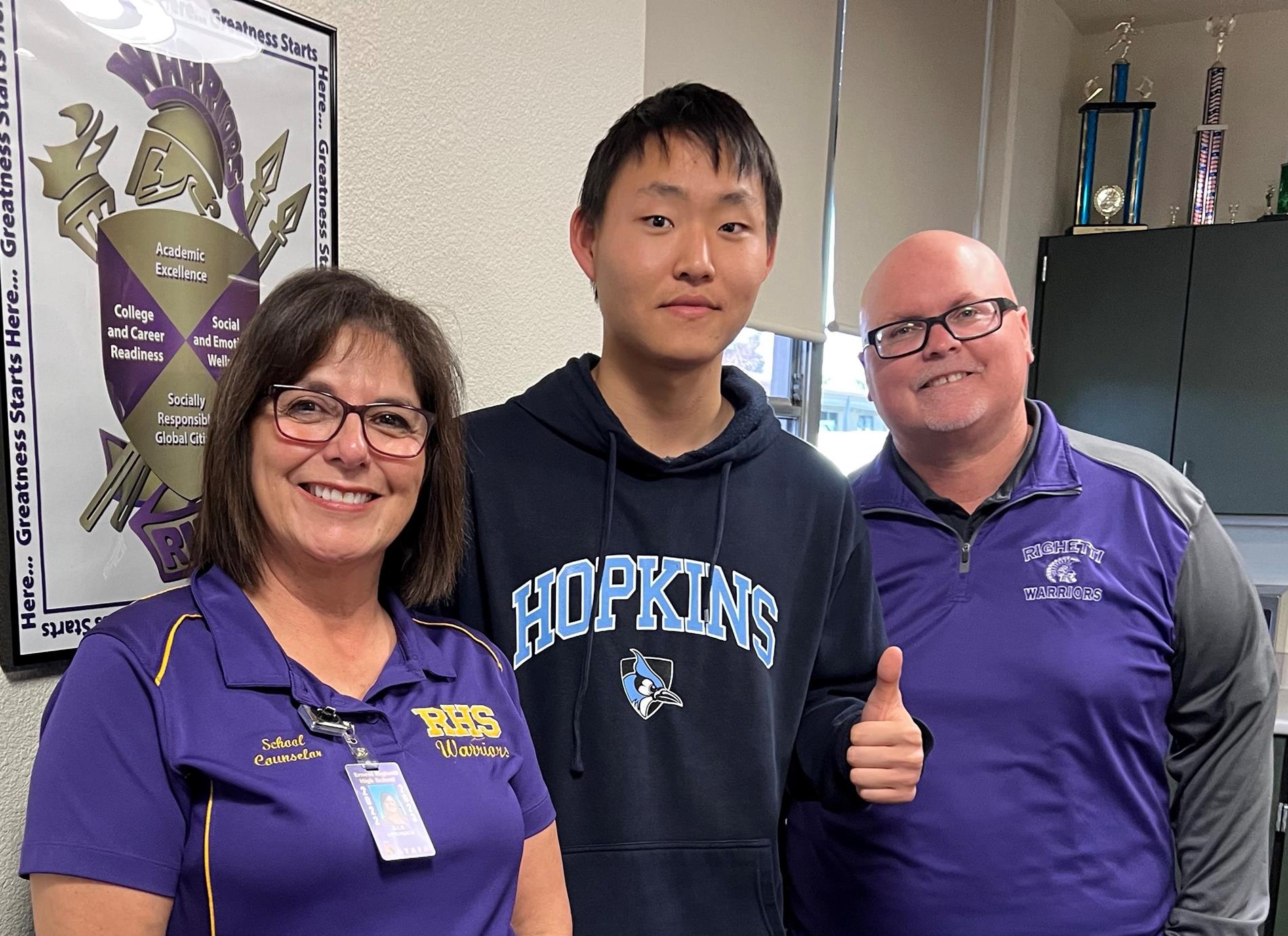 ERHS Student Accepted to Johns Hopkins University
