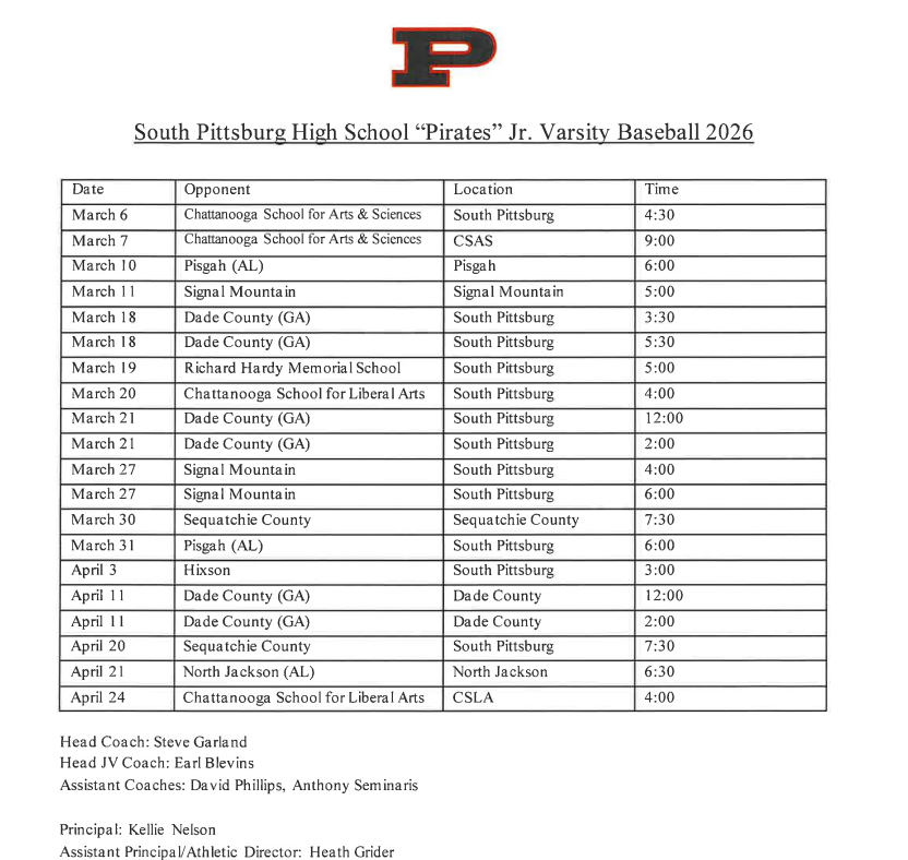 26 baseball schedule