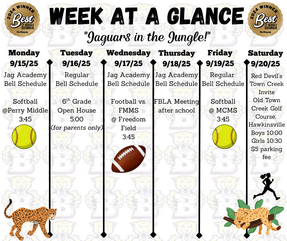 Week at a glance