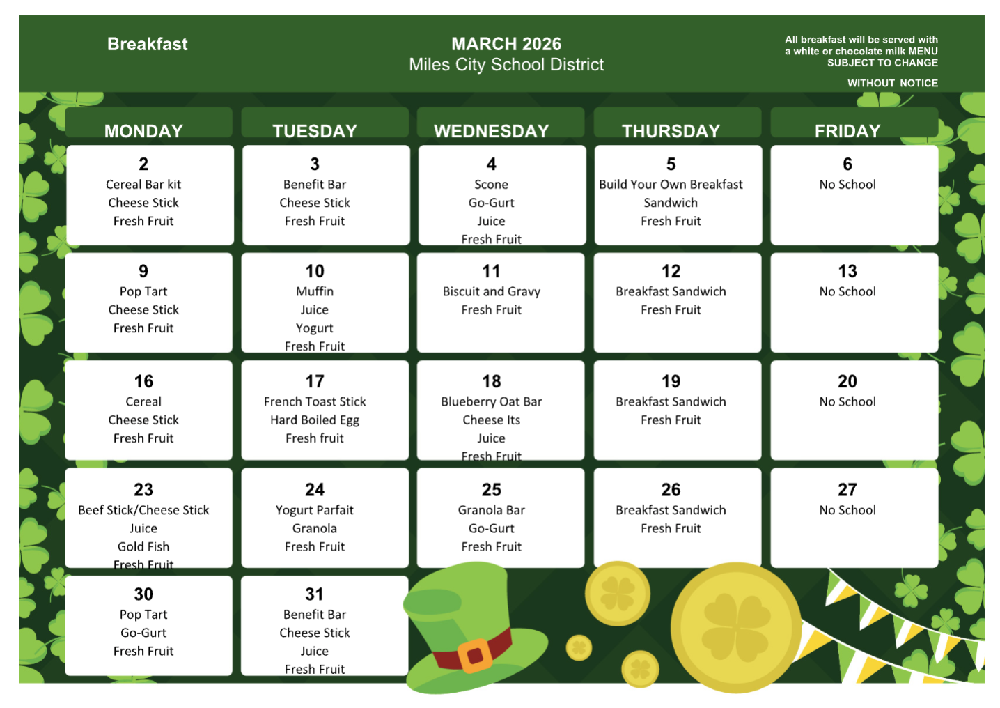 Mar26 Breakfast Menu