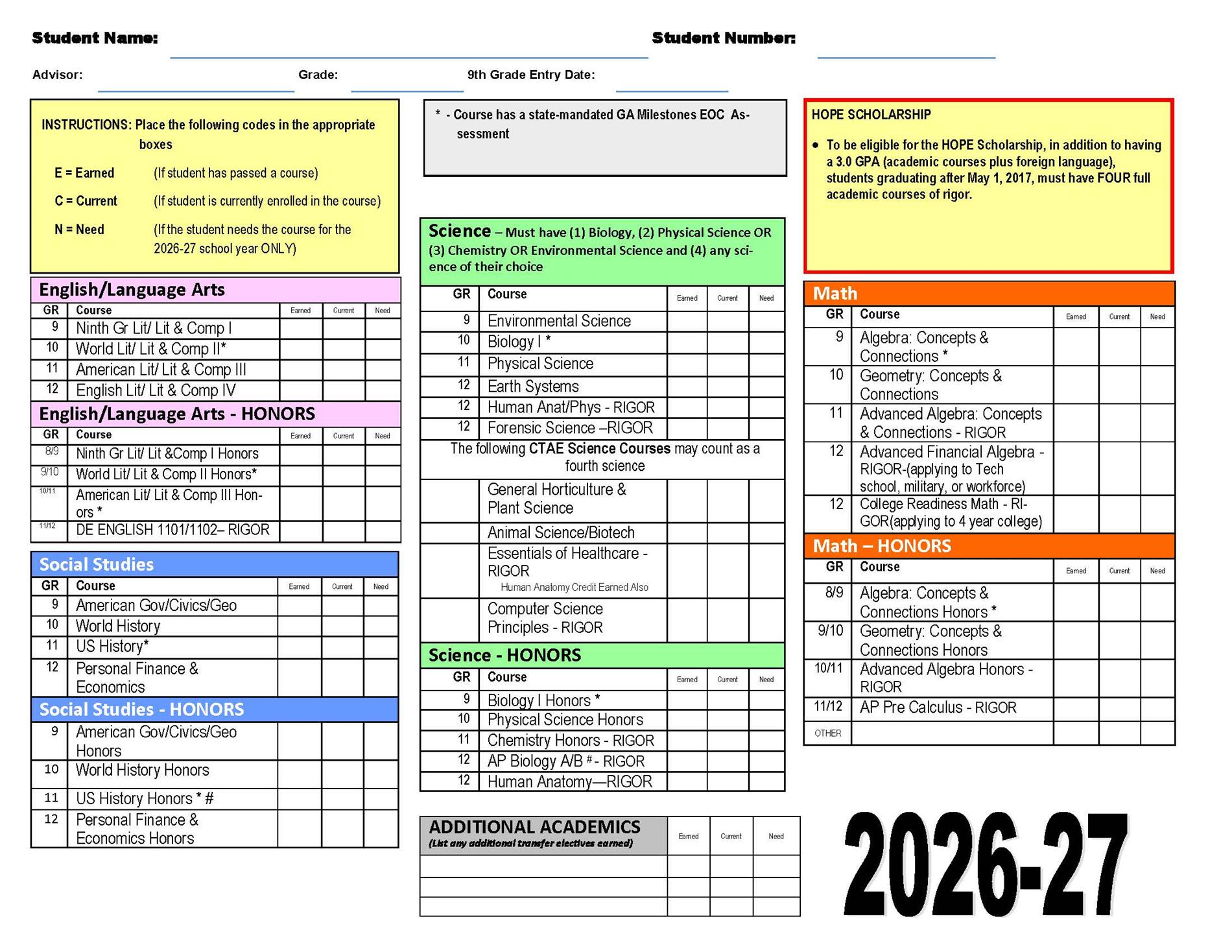Registration - Academics