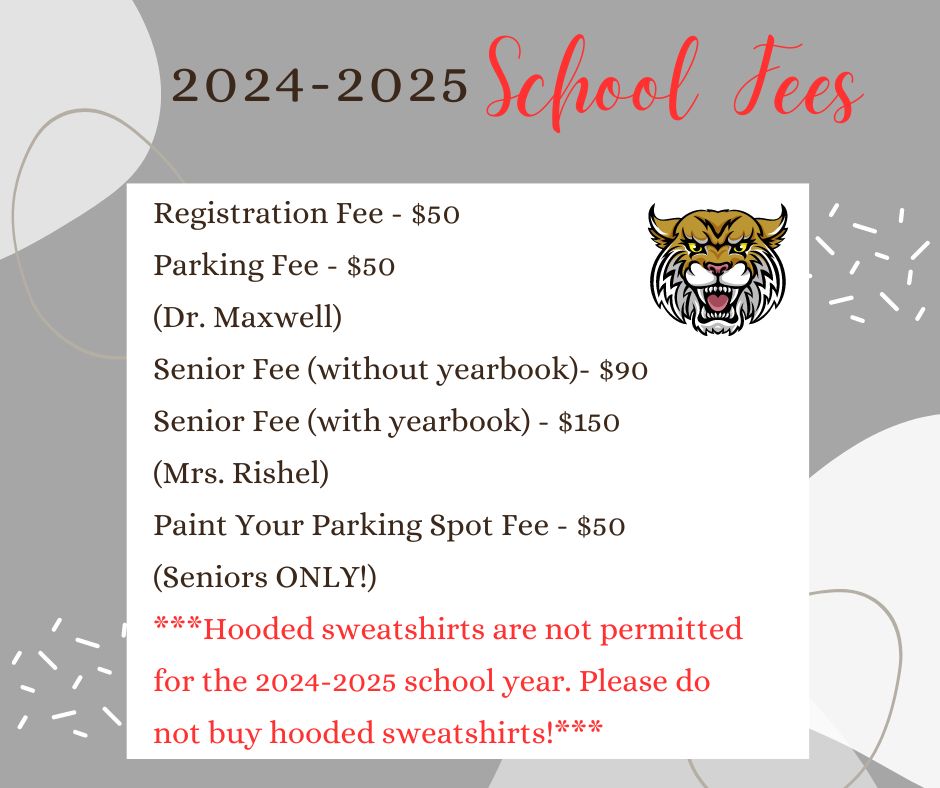 2024-2025 School Fees