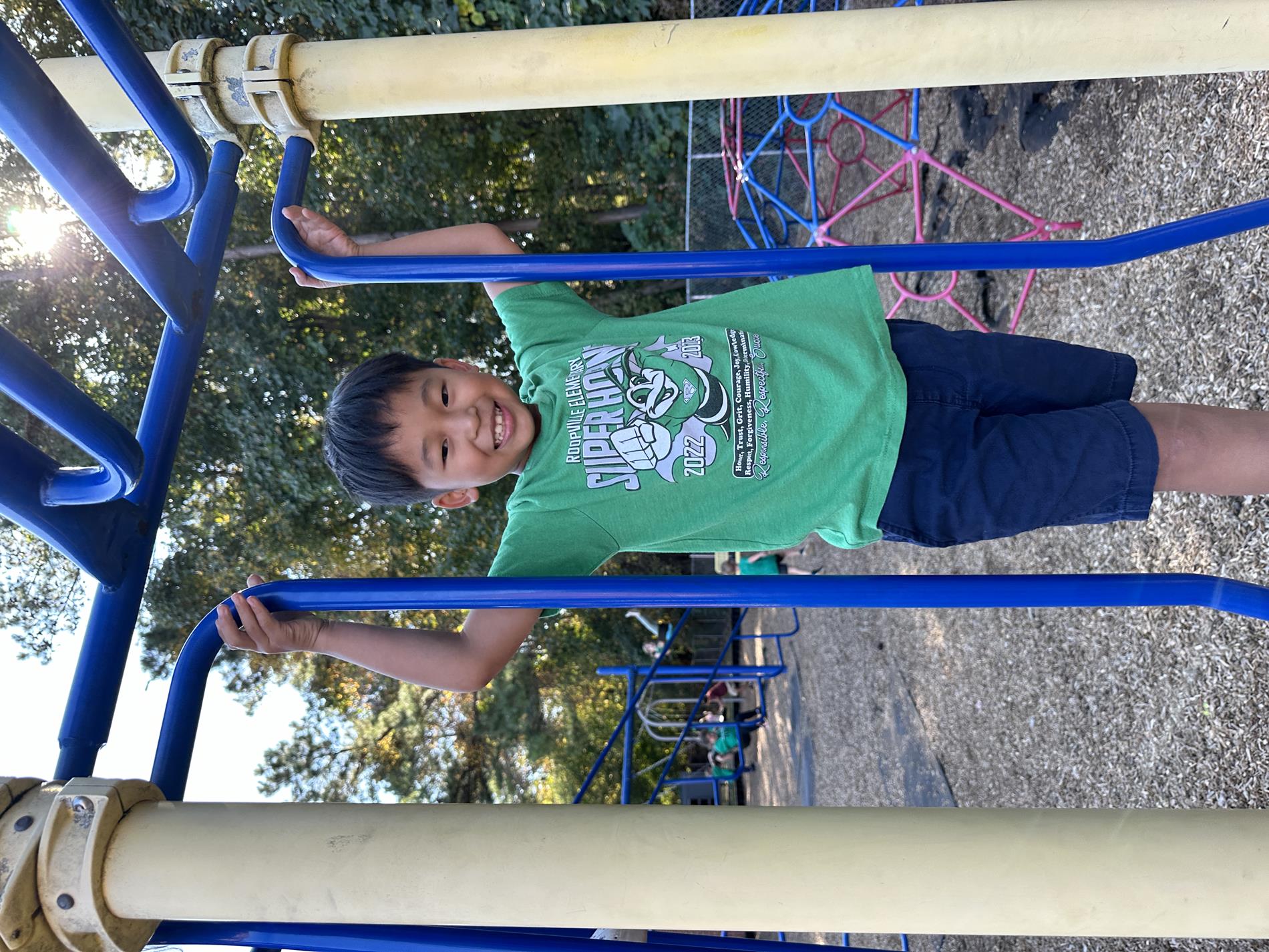 Student on playground