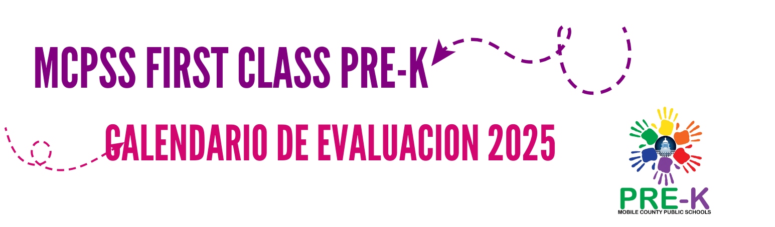 MCPSS First Class Pre-K Pre-Registration Screening Schedule - Spanish