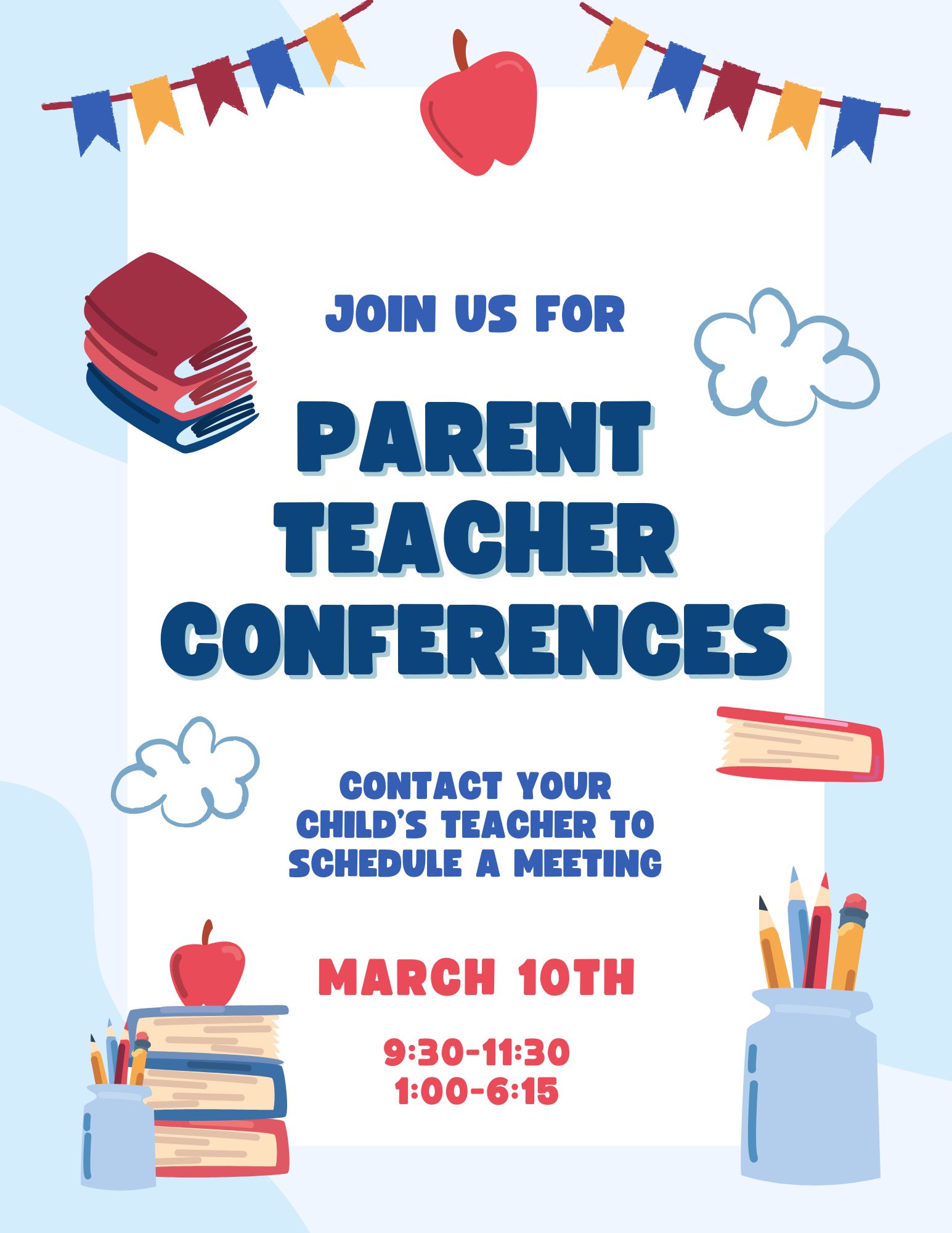 parent teacher conference flyer with info document link parent teacher conference flyer with info document link