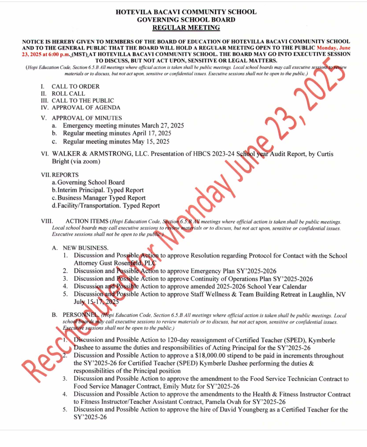 SB AGENDA 