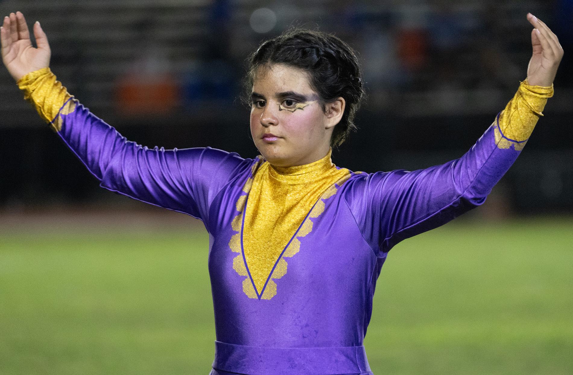 Ingram Tom Moore High School marching band performance in the Bandera game.