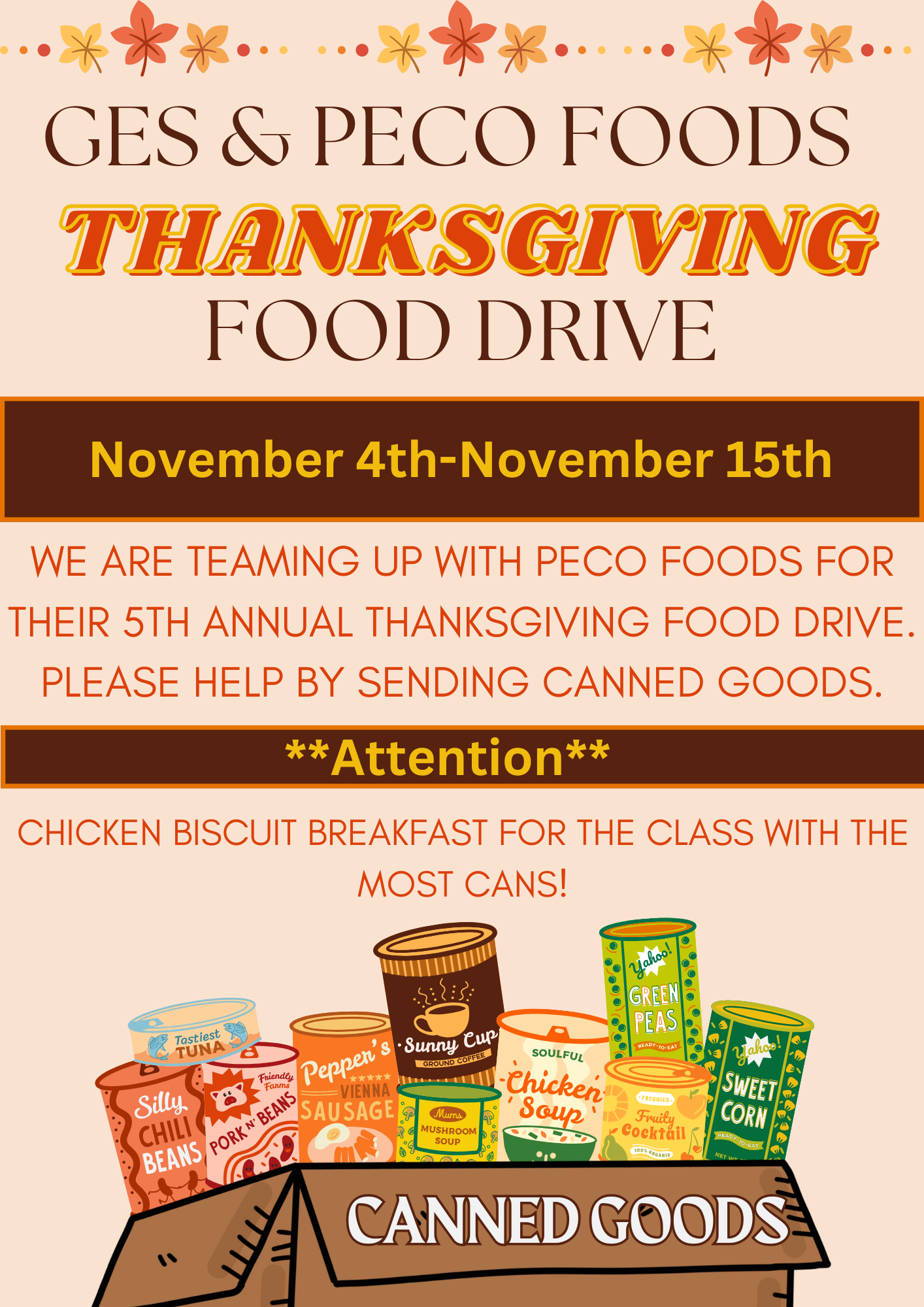 Canned Food Drive