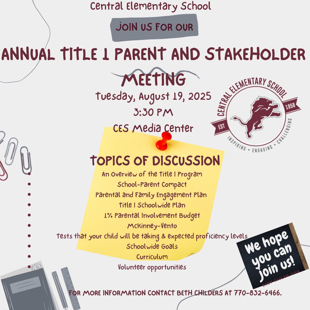 Annual Title I Meeting