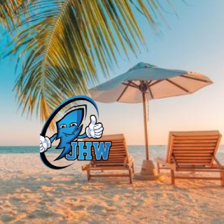 beach scene with JHW logo