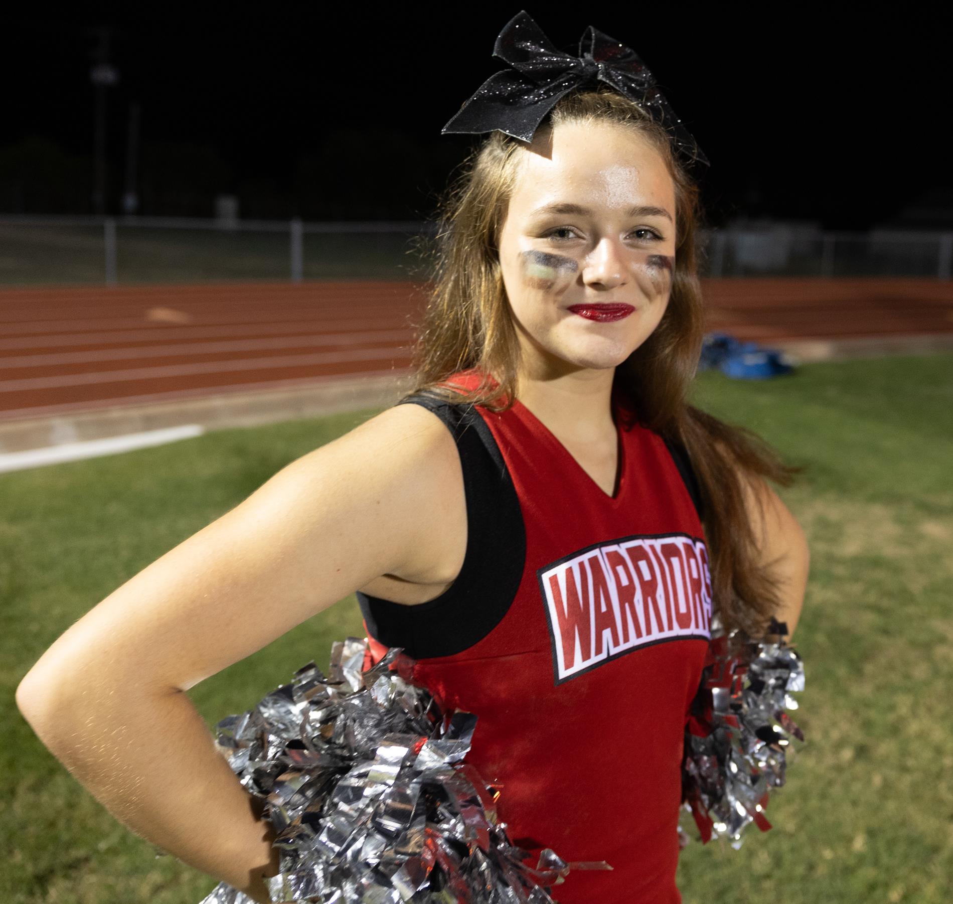 Ingram Tom Moore cheerleaders at Comfort High School