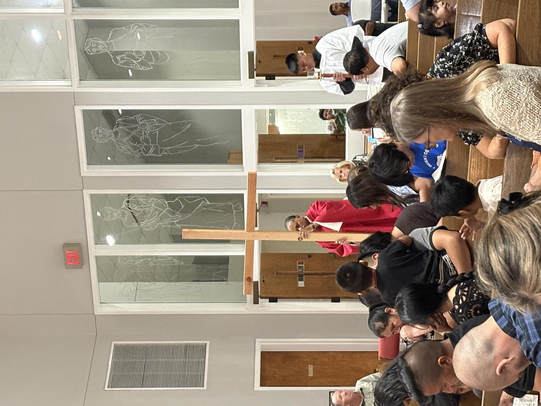 This is the wood of the cross, on which hung the Savior of the World.