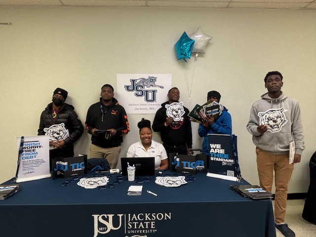 Students pictured with Jackson State University