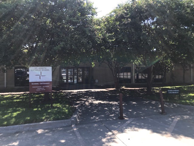 front entrance of the school 
