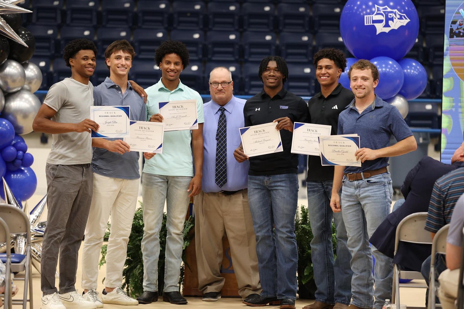 athletes getting awards
