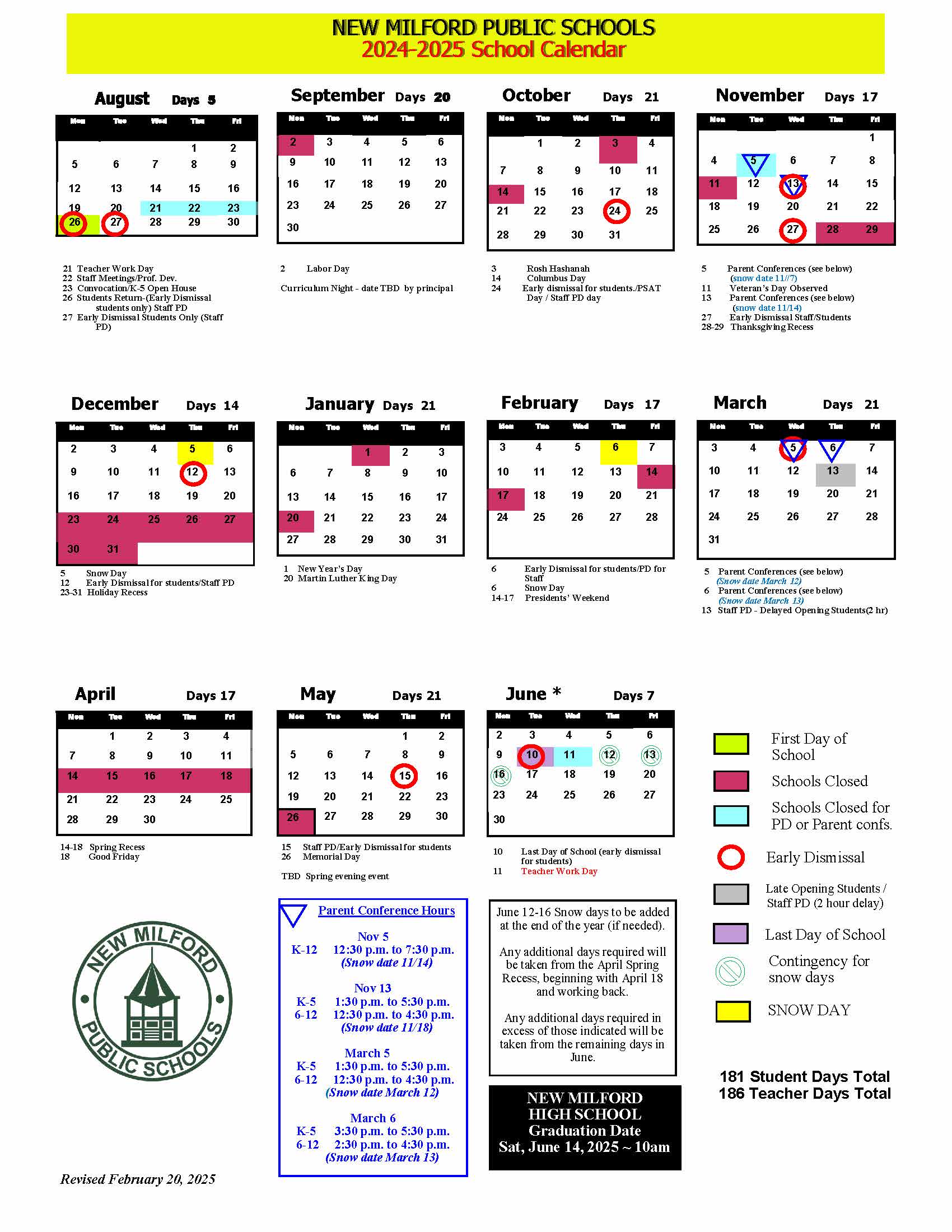 2024-2025 NMPS Calendar revised