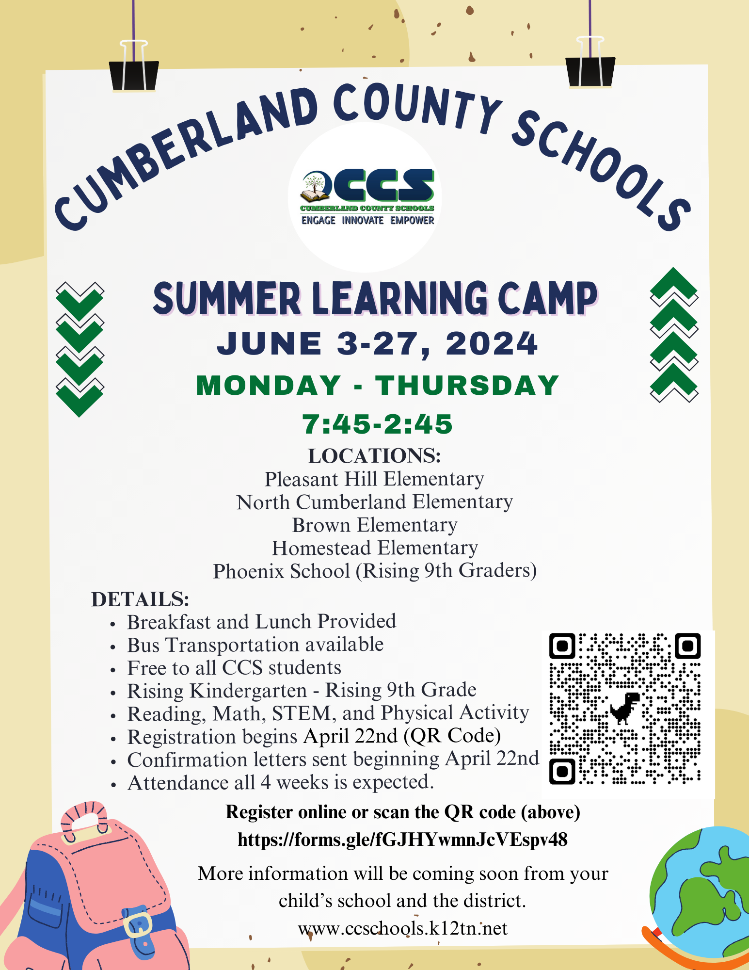 2024 Summer School Flyer (English)