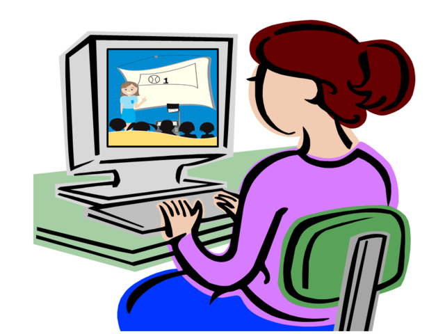 Person at computer