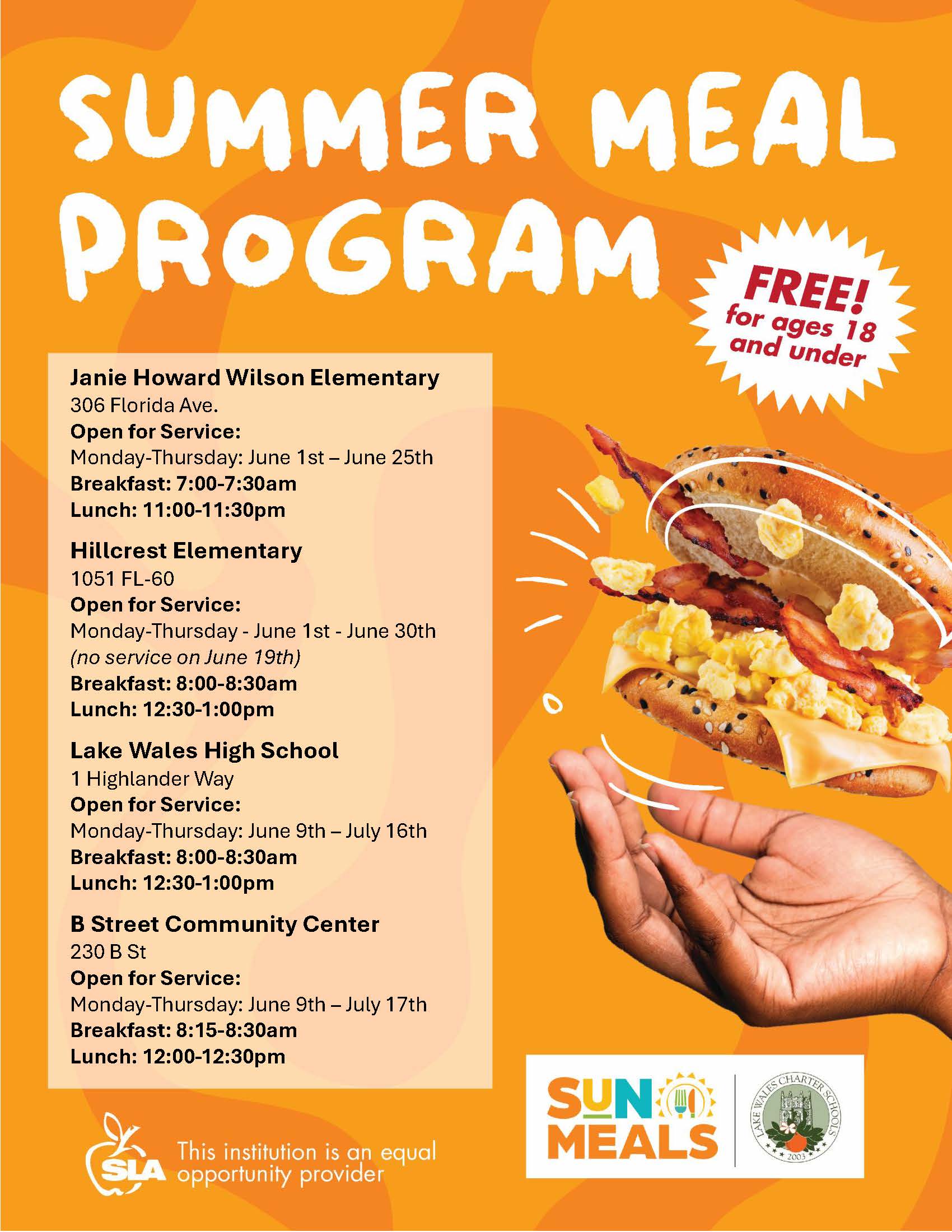 lake wales summer meals