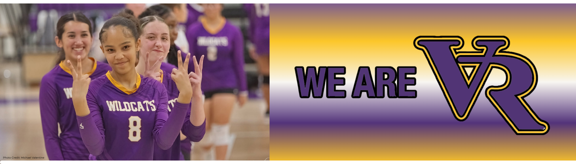 Volleyball players posing for photo. We Are VR