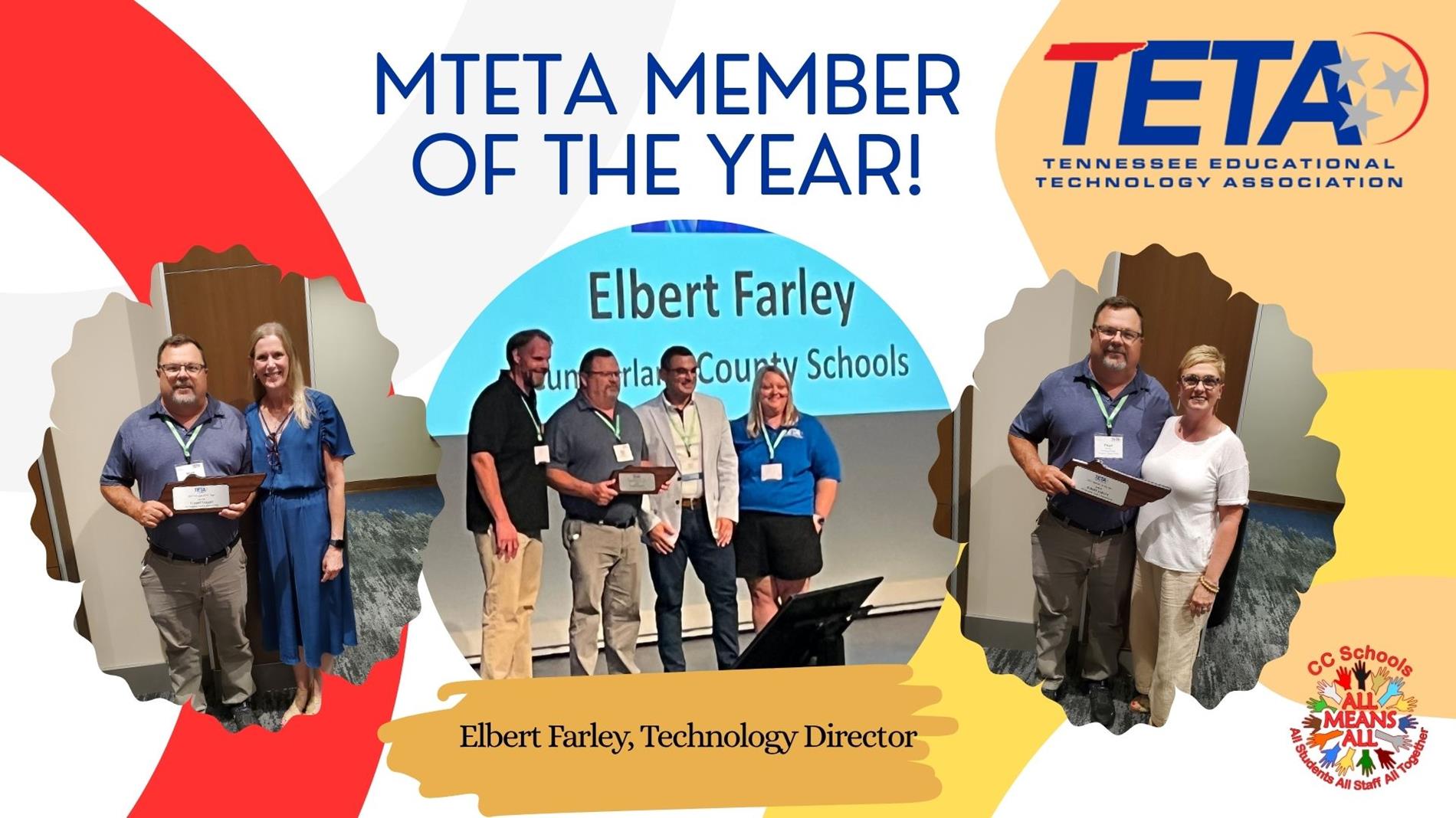 Elbert Farley MTETA Member of the Year
