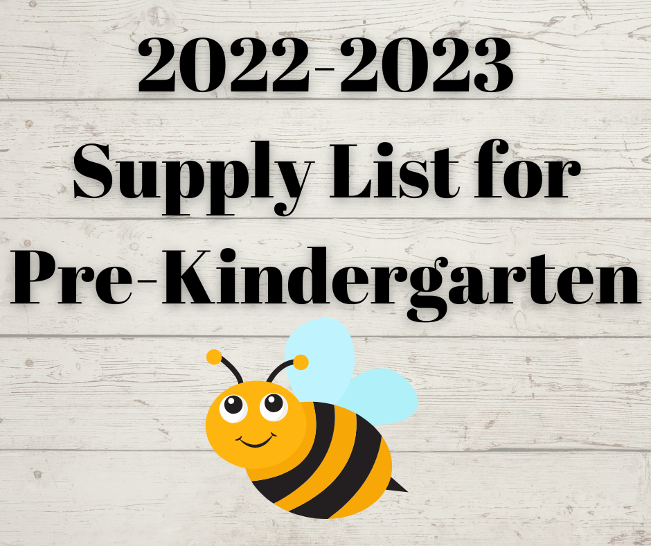 Pre-K Supply List