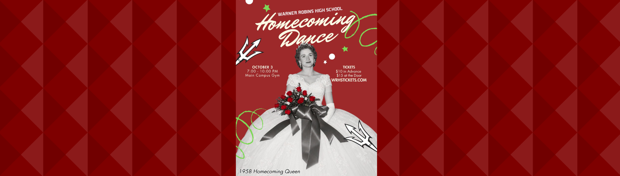 Homecoming Dance:  October 3, 2026 (7:00 p.m.-10:00 p.m.).  Tickets:  $10 in advance; $15 at the door; wrhstickets.com