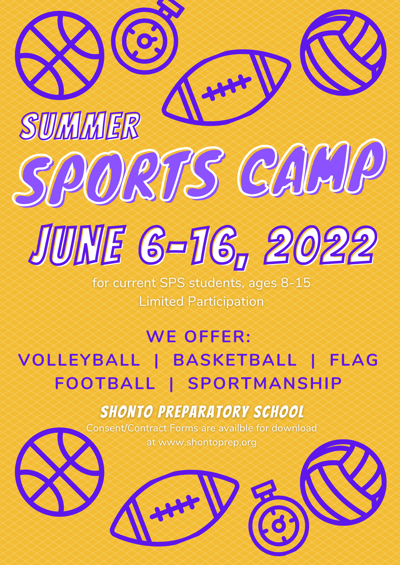 sport camp flyer