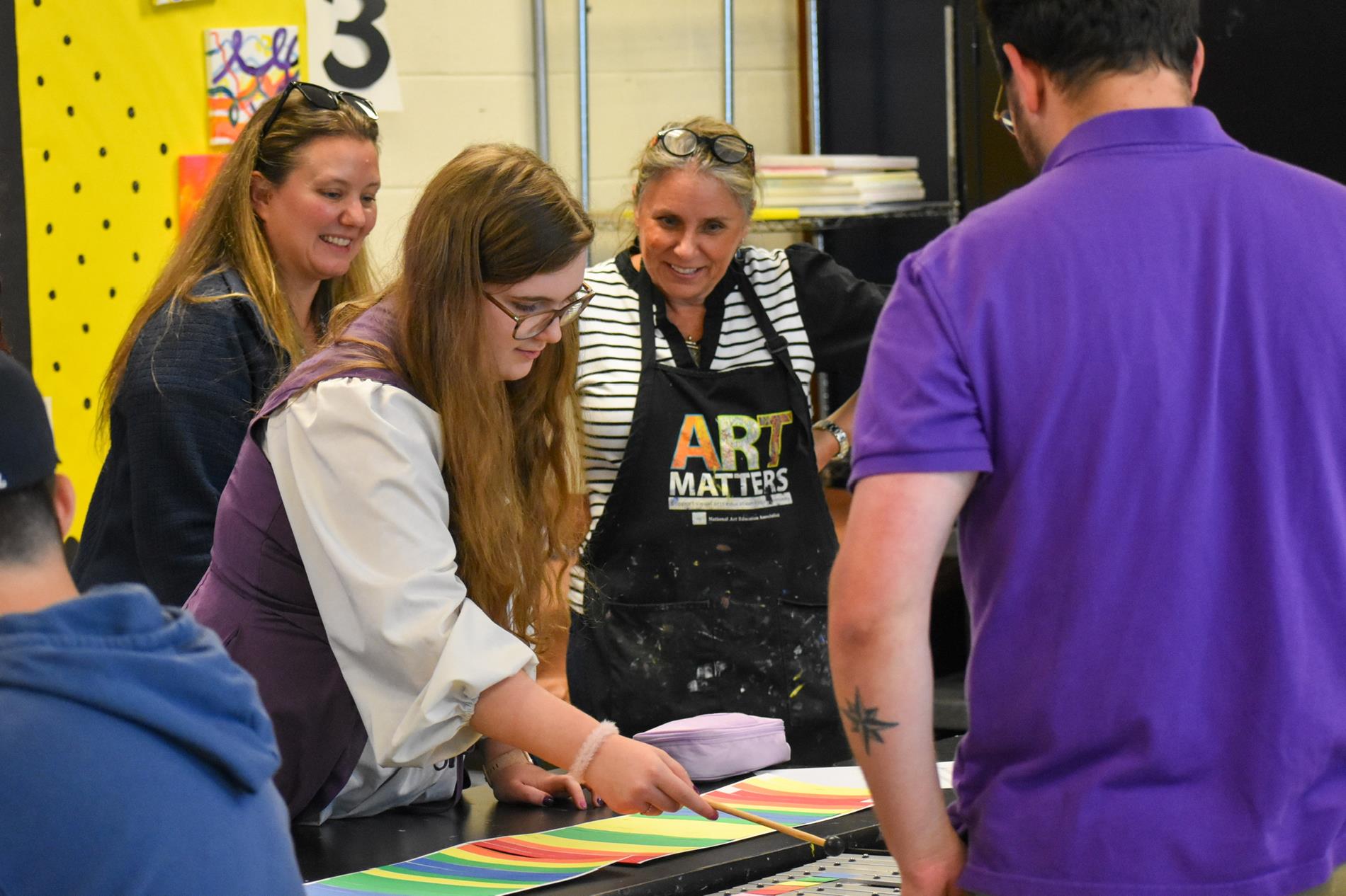 collaboration between art and band