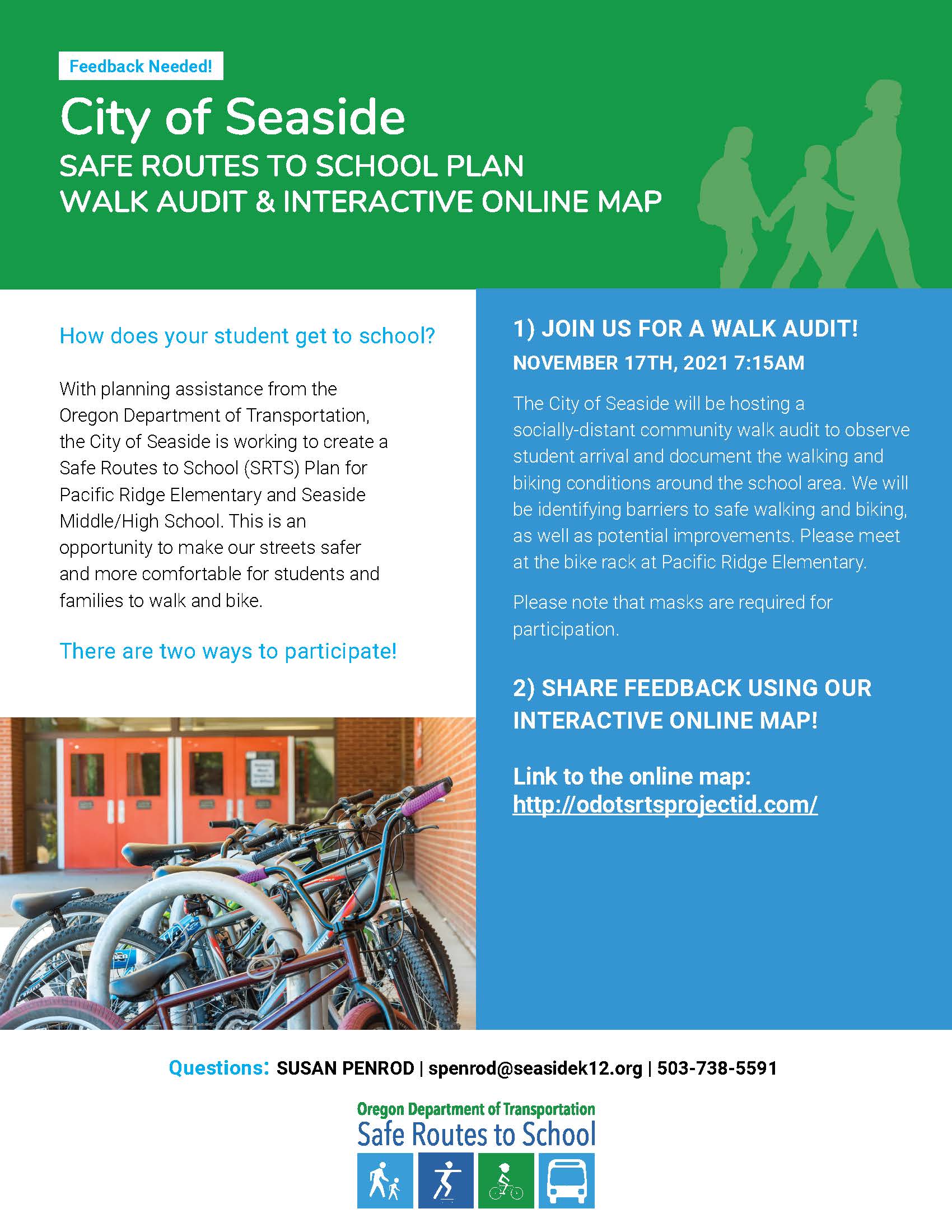 Safe Routes to School Plan Walk Audit