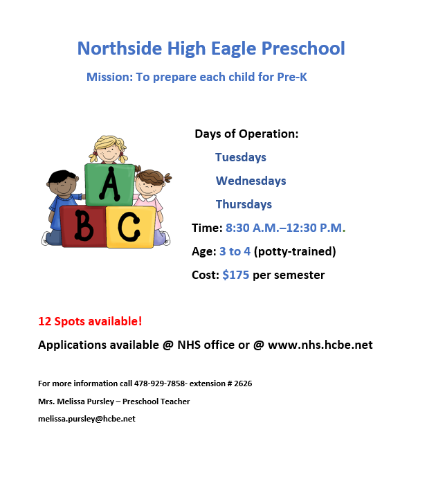 Eagle Preschool flier