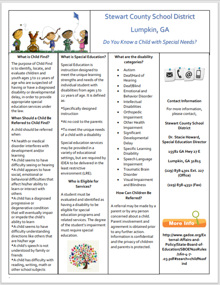 special ed newsletter