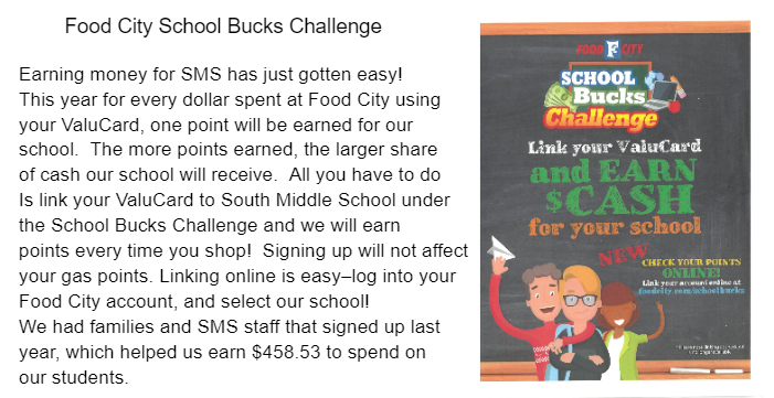 Food City school bucks challenge