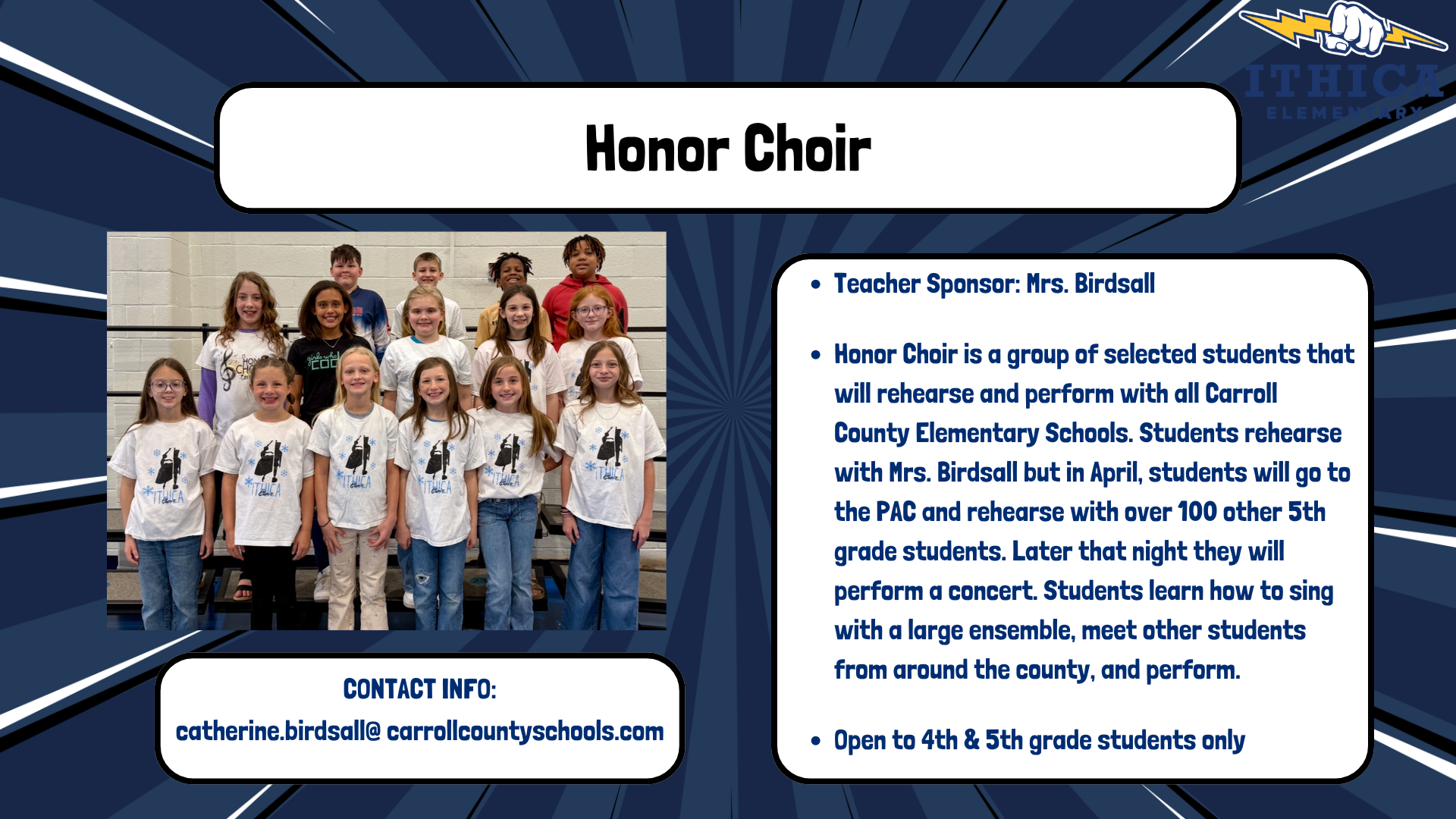 Honor Choir Club Flyer