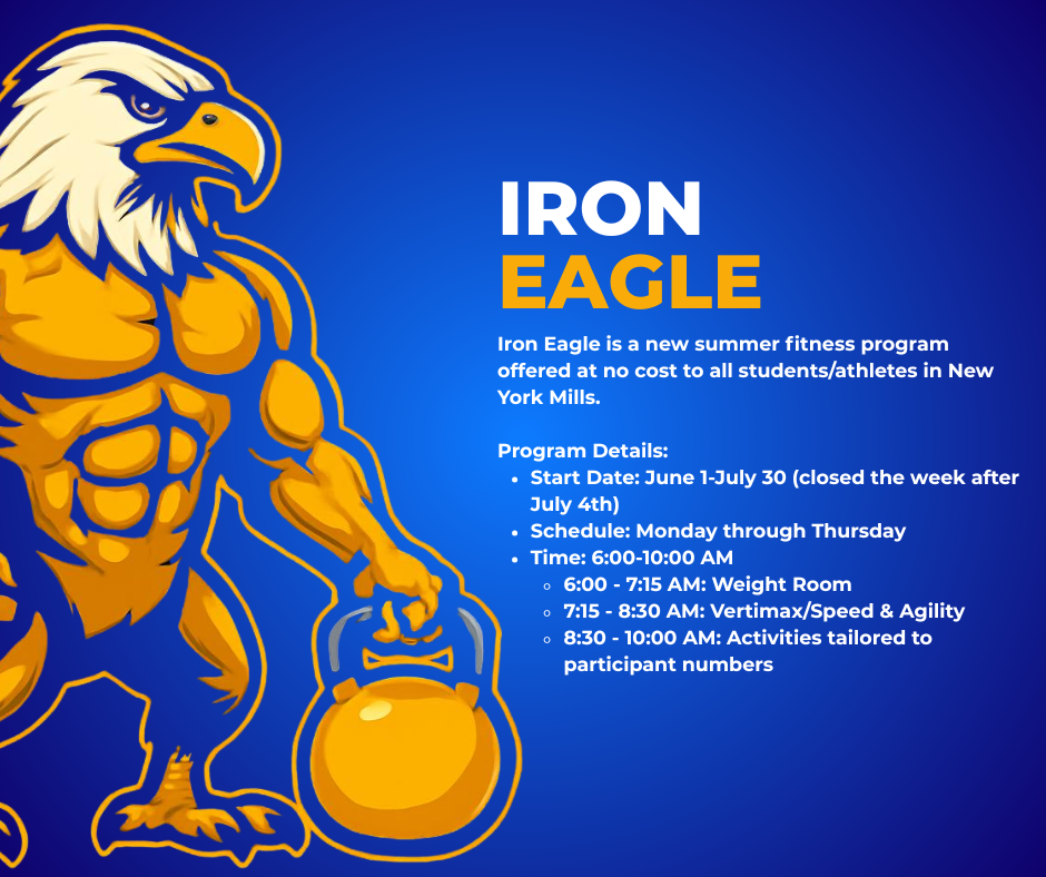 Iron Eagle is a summer fitness program free for NYM students and athletes