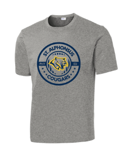 gray gym t-shirt