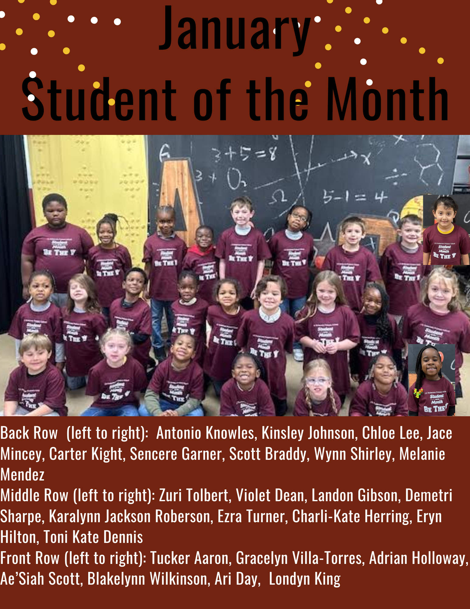 January Student of the Month