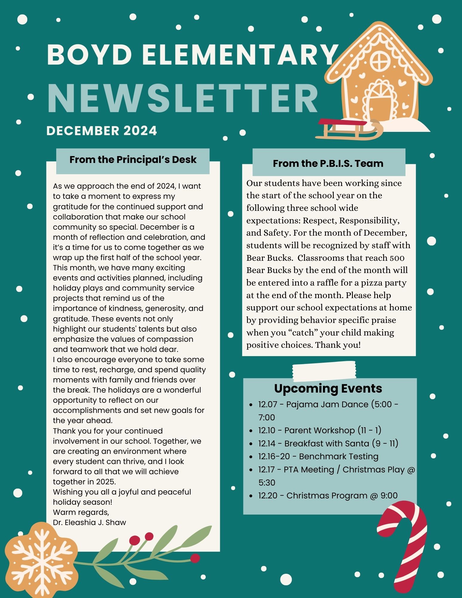 December Newsletter