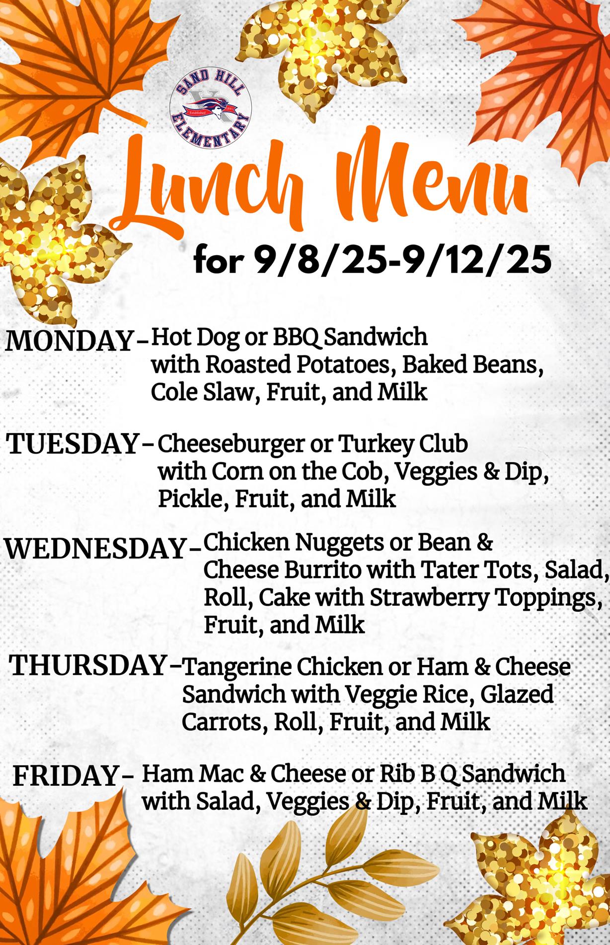 Lunch Menu