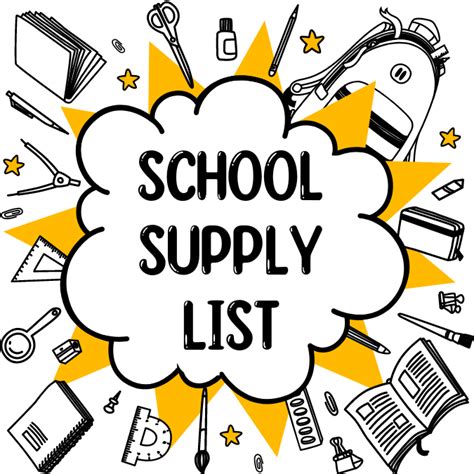 ED School Supply List