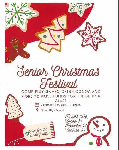 senior Christmas Festival on Tuesday dec. 17 at the secondary campus 