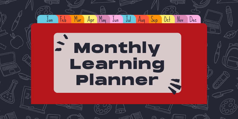 Monthly Learning Planner