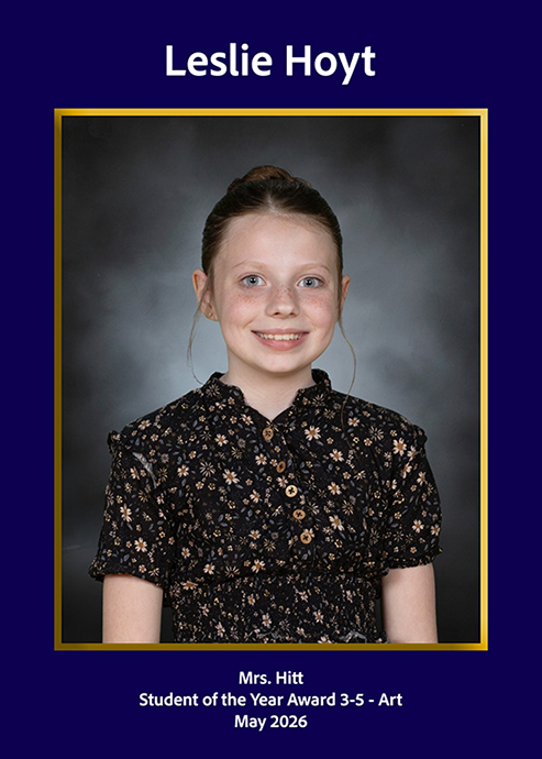 Art Student of the Year Award 3-5