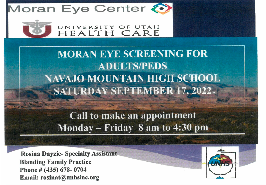 Moran Eye Screening