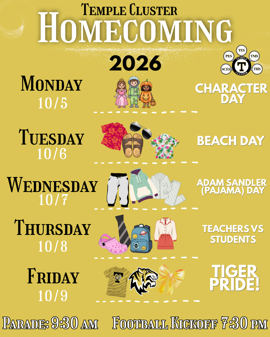 Homecoming Dress Up Days 