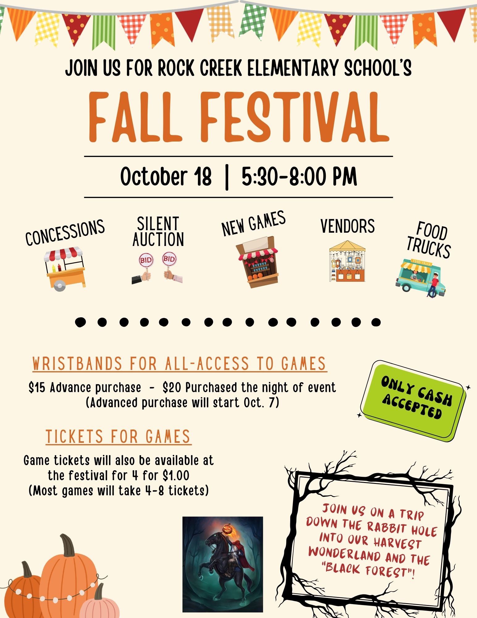 Fall Festival is October 18 from 5:30-8