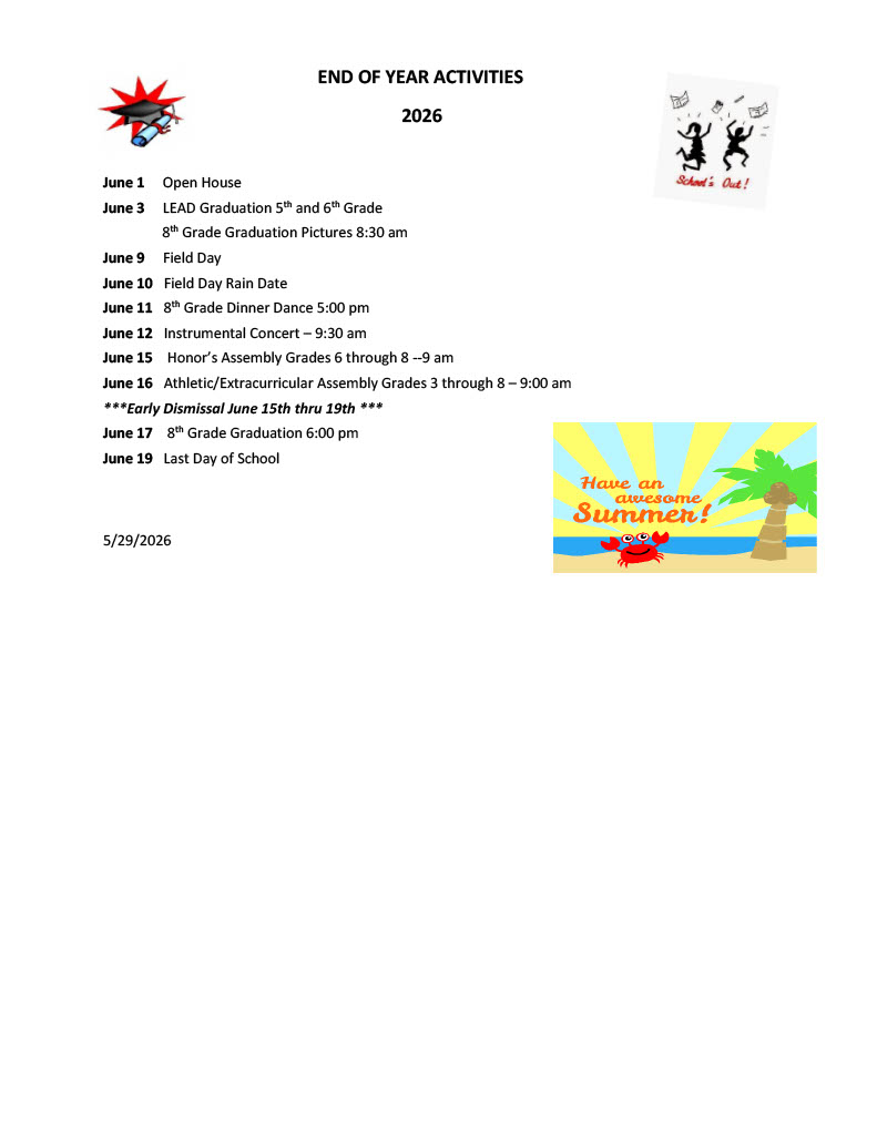 EOY Activities
