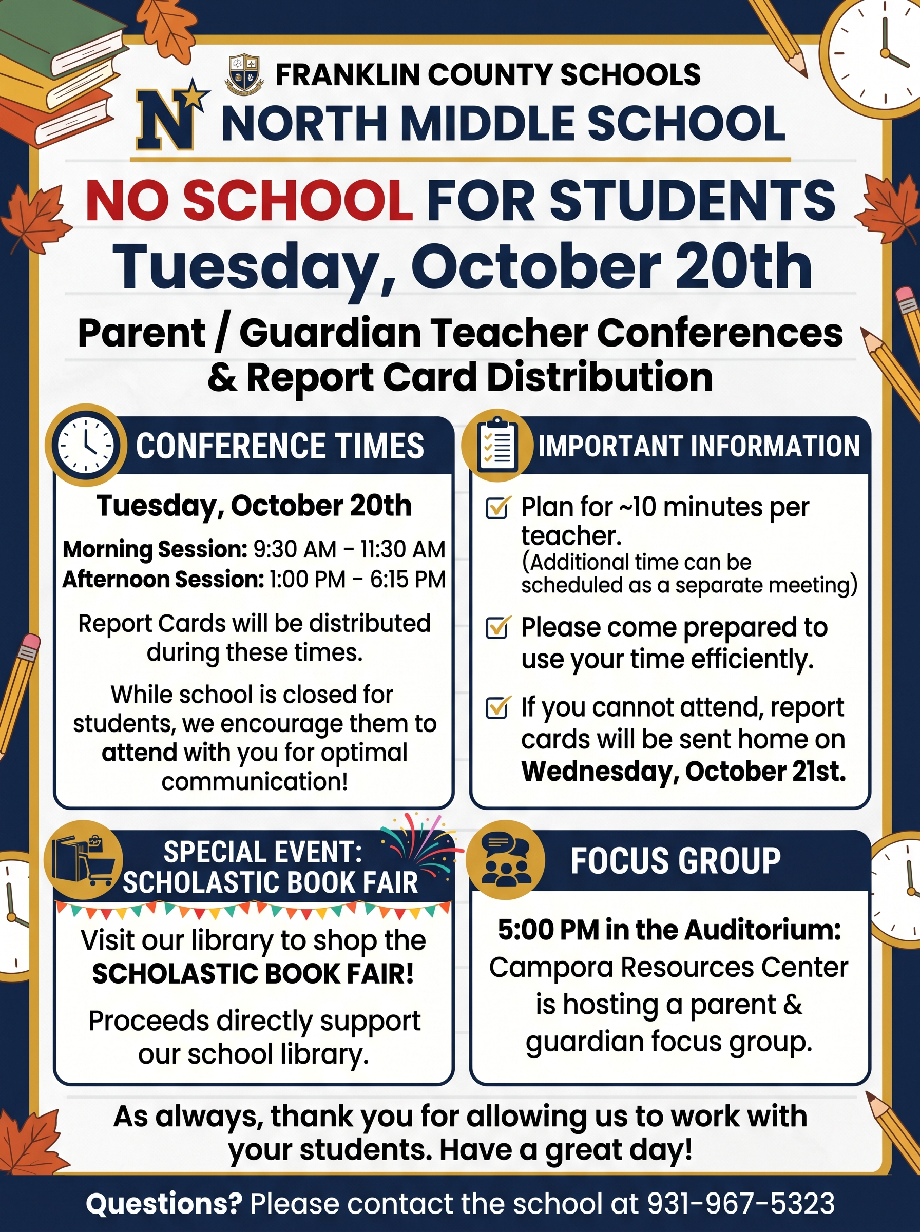 Parent/Teacher Conferences