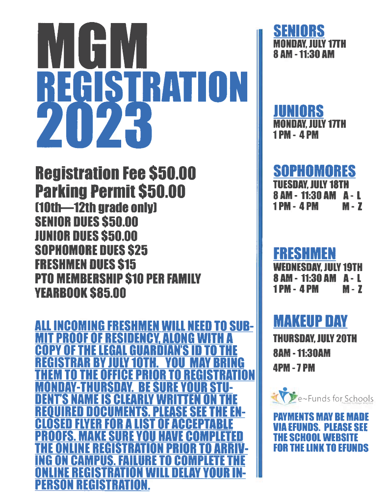 MGM Registration July 1720